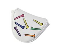 Putter Cover, PU Leather Head Covers for Golf Club, Fashion Protective Headcover with Embroidery, Portable Golfing Accessories for Men Women Athlete Golfer