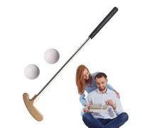 Putter da golf a due putter - Putter da golf con testa in lega di zinco, putter a due vie in acciaio inox, portatile, accessori Golff a 2 vie antiruggine per scuola, studio, camere da letto, casa