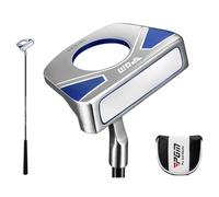 Putter da golf in piedi con pick-up per palline, per uomini e donne, con copritesta per destrorsi e putter da golf da 86 cm (blu)