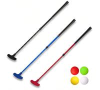 Putter da golf per uomini e donne - Asta estensibile per golfisti, allenatori e trucchi - Putter da golf bidirezionale per golfisti principianti che imparano - Palline da pratica in PU elastiche per a
