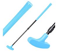 Putter da golf per uomini e donne, regolabile da 53 a 93 cm, mini a due vie, per mancini, manico di alta qualità, ragazzi e adulti (azzurro)