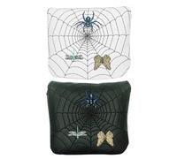 Putter - Mallet Quadrato Golf | Ricamo con chiusura magnetica ferma, copertura impermeabile | compatibile con Taylormade Spider X EX Tour, giocatori dilettanti