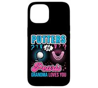 Putters or Pearls Grandma Loves You Baby Rivela il sesso del golf Custodia per iPhone 15