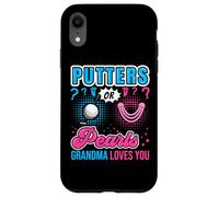 Putters or Pearls Grandma Loves You Baby Rivela il sesso del golf Custodia per iPhone XR