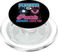 Putters or Pearls Grandma Loves You Baby Rivela il sesso del golf PopSockets PopGrip per MagSafe
