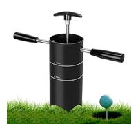 Putting Cup - Bersaglio per la pratica della buca da golf, Coppa verde da esterno con manico, Strumento per scavare inserti durevoli, Attrezzatura da allenamento portatile, Accessorio standard per gio