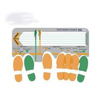 Putting Mirror Board, tappetino da allenamento per golf per principianti, posizionamento del piede, assistenza per la postura e correttore di posizione entry-level, aiuto per l'allenamento del golf