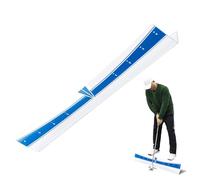 Putting Trainer, pista portatile regolabile, tappetino leggero e resistente, per l'allineamento del putting per interni ed esterni, casa, ufficio, golfisti, uomini e donne appassionati