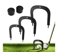 Putting Training Aid - Alignment Gate For Golf | Putting Swing Practice Tool | 3 Size Adjustable Golf Gate With Base For Home Office Course Backyard Indoor Lawn Living Room Outdoor