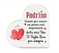 Putuo Decor 1pz Shaped Acrylic Sign Decorazione da tavolo, Dio padre Grazie per stato un pezzo così della mia vita. Ti amo , Decorazione da scrivania per casa, sala da , regalo