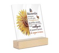 Putuo Decor Decorazione Acrilica Cuore - Regalo Anniversario con Frase Ti Amo per Tutto ciò Che Sei - per Partner, Mariti, Mogli