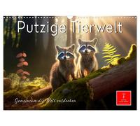 Putzige Tierwelt - gemeinsam die Welt entdecken (Wandkalender 2027 DIN A3 quer),