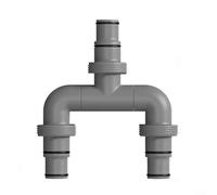 Puupaa Connettore per tubo flessibile per piscina, 38 mm, 32 mm, adattatore per pompa filtrante intex, per collegamento di circolazione dell'acqua fuori terra (C)