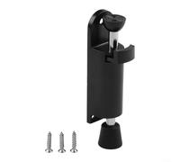 Puupaa Fermaporta resistente per montaggio a pavimento, con forte base a ventosa, chiusura magnetica per porte interne ed esterne (nero)
