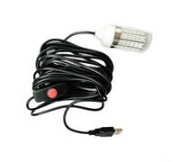 Puupaa Luce LED per pesca subacquea, ricaricabile tramite USB, lampada attrattiva per pesci con 4 colori per pesca notturna, per spigola, trota, gamberetti, calamari, aringhe, scorfano, piscina, barca