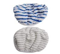Puupaa Panni di ricambio in microfibra per aspirapolvere Rowenta Clean & Steam ZR005801, lavabili e riutilizzabili, blu/bianco, confezione da 2