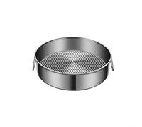 Puupaa Set di teglie rotonde in acciaio inox, 24-32 cm, antiaderenti, vassoio versatile per cottura a vapore per cheesecake, quiche, pizze profonde, forno e congelatore (24 cm)