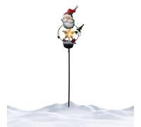 Puwaiio Luci natalizie solari per esterni, luci LED impermeabili, luce solare da giardino, decorazioni natalizie, Babbo Natale/renna, per cortile, patio, giardino, prato, decorazione