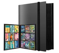 PUWOWYE Album Carte Collezionabili, 540 Raccoglitore Carte, Raccoglitore Album Impermeabile, Nero