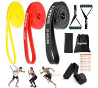 PUWOWYE Elastici Fitness, Elastico Fitness con Ancoraggio Porta, Maniglia e Copertura Protettiva, Elastici Palestra Bande Elastiche Fitness per Yoga/Potenziamento Muscolare/Allenamento Della Forza