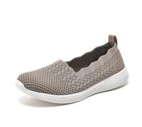 Puxowe Scarpe da Donna Slip On Scarpe Sportive Leggere e Traspiranti Scarpe comode per Il Tempo Libero Scarpe da Passeggio Fitness all'aperto 41.5 EU Cachi Profondo Weit