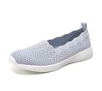 Puxowe Scarpe da Donna Slip On Scarpe Sportive Leggere e Traspiranti Scarpe comode per Il Tempo Libero Scarpe da Passeggio Fitness all'aperto 41 EU Grigio Chiaro Weit
