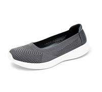 Puxowe Scarpe da ginnastica da donna, leggere, traspiranti, comode, per il tempo libero, per attività all'aria aperta, per il fitness, Grigio scuro, 43 EU