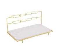 PUXZYAX Efficiente portaspazzolini con supporto in acciaio Per inox per piccoli spazi e accessori per bagni, camper, portaoggetti da bagno, piano di lavoro, Bianco, 25x15x12cm