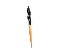 PUXZYAX Spazzola per capelli rotonda piccola con manico in legno per styling eccellente con setole in nylon Mini pettine rotondo indispensabile per le