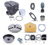 PUYEN Kit Tamburo Frizione pistone Cilindro da 45 mm for Motosega H/u/s/q/v/a/r/n//a 55 51 50, Cuscinetto pignone 7T da 325", Parti del Motore for Motosega