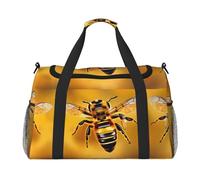 PUYhgb Borsa da viaggio con stampa ape, borsa da viaggio per la notte, borsa portatile a tracolla per sport all'aria aperta