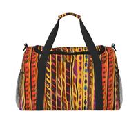 PUYhgb Borsa da viaggio con stampa artistica folk messicana, borsa da viaggio per la notte, borsa a tracolla portatile per sport all'aria aperta