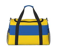 PUYhgb Borsa da viaggio con stampa bandiera dell'Ucraina, borsone da notte, borsa a tracolla portatile per sport all'aria aperta