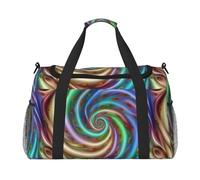 PUYhgb Borsa da viaggio con stampa tie dye, borsa da viaggio notturna, borsa portatile a tracolla per sport all'aria aperta