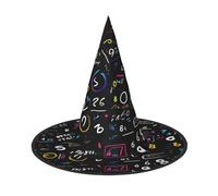 PUYhgb Cappello di Halloween con stampa formula matematica, leggero, per feste di Halloween/carnevale, taglia unica