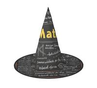 PUYhgb Cappello di Halloween con stampa matematica scolastica, leggero, per feste di Halloween/carnevale, taglia unica
