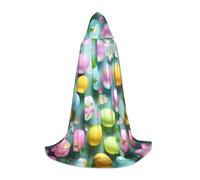 PUYhgb Mantella con cappuccio unisex con stampa Happy Easter Holiday, regalo premuroso per Halloween, amanti del cosplay, feste a tema