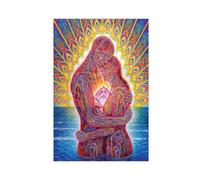puyoo Poster su tela Alex Grey Ocean of Love Bliss, decorazione per camera da letto, sport, ufficio, stanza, regalo, senza cornice, 30 x 45 cm