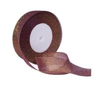 PUYUNA Rotolo di nastro, nastro arricciato 5 iarde 20 mm Nastro di buon compleanno Nastro in poliestere for design fatto a mano Decorazione di compleanno Confezione regalo (13)(Black Gold,25mm onion)