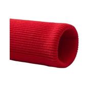 PUYUNA Striscia a Coste in Elastan Lavorata a Maglia, Tessuto a Larghe Elastiche in Cotone 40X7cm (Rosa)(Bright Red)