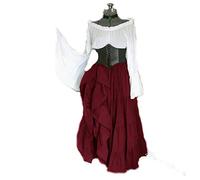 PUYYDS Abito da Sera in Stile Vittoriano con Regina Gotica in Maschera Costume Medievale Rinascimentale Elf Princess Lolita Party Women Dance Retro Cosplay