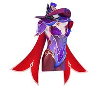 PUYYDS Gioco Genshin Impact Mona Costume Cosplay Parrucca Uniforme Anime Set Costume di Halloween per Donne Animazione Festival Festa in Maschera