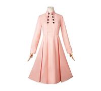 PUYYDS Spy X Family Yor Forger Costumi Cosplay Yor Briar Abito da Trench Rosa con Parrucca Copricapo Orecchino Puntelli Anime Costumi per Donna