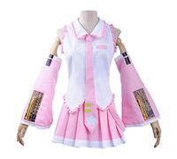 PUYYDS Vocaloid Miku Cosplay Parrucca Costume Giappone Midi Dress Principiante Futuro Miku Cosplay Donna Halloween Costume da Donna Taglia Uomo
