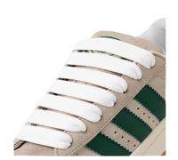 Puzeam 2 Paia di Lacci Piatti, Larghezza 15 mm, Stringhe Scarpe Ricambio per Scarpe da Ginnastica e Sneaker, Scarpe Sportive Biancaneve 100