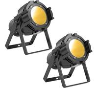PUZILOZA DMX - Luce da discoteca LED COB da 80 W, luce da discoteca, luce bianca fredda/calda, con ventilatore integrato per feste, chiese, concerti, matrimoni, teatro, studio fotografico, Natale
