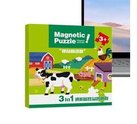 PUZLE MAGNETICO - Magnet -sequestro Per Il Gioco Precoce, Giocattolo Da Viaggio Portatile Con Funzione Di Interazione Per Bambini Genitore, Educativo 2-6 Anni, Pezzi