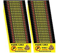 Puzzi con le carte di parcheggio, carte di parcheggio cattive, Segnale di avvertimento per carte di parcheggio, 50 carte divertenti che hai parcheggiato come un idiota, carte da