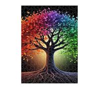Puzzle 100 Pezzi Albero della Vita, Gioco Educativo e Stimolante, Sviluppare Memoria, Logica e Manualità, Giochi Rilassamento e Intelligence Puzzle per Adulti 100 Pezzi