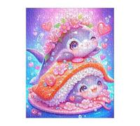 Puzzle 100 Pezzi Anime Delfini, Gioco Educativo e Stimolante, Sviluppare Memoria, Logica e Manualità, Giochi Rilassamento e Intelligence Puzzle per Adulti 100 Pezzi